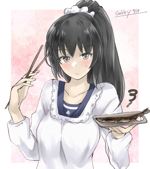 #艦これ版真剣お絵描き60分一本勝負_20220919#艦これ版深夜の真剣お絵描き60分一本勝負・・・・・・・・・食べる? 
