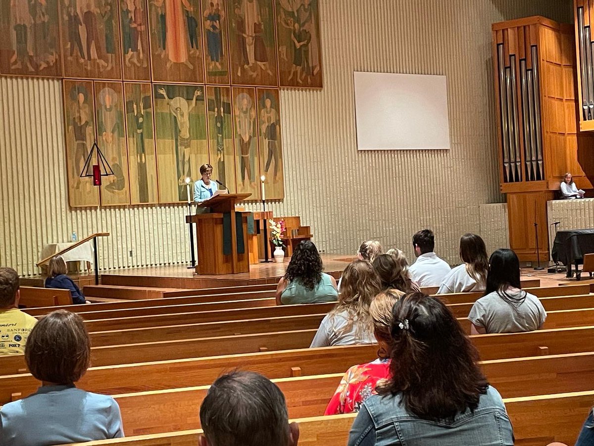 Nursing Blessing in Chapel today 
Thank you to Dr. Ranae Aukerman for sharing these words from John O’Donahue “…a blessing forebrightens the way.”