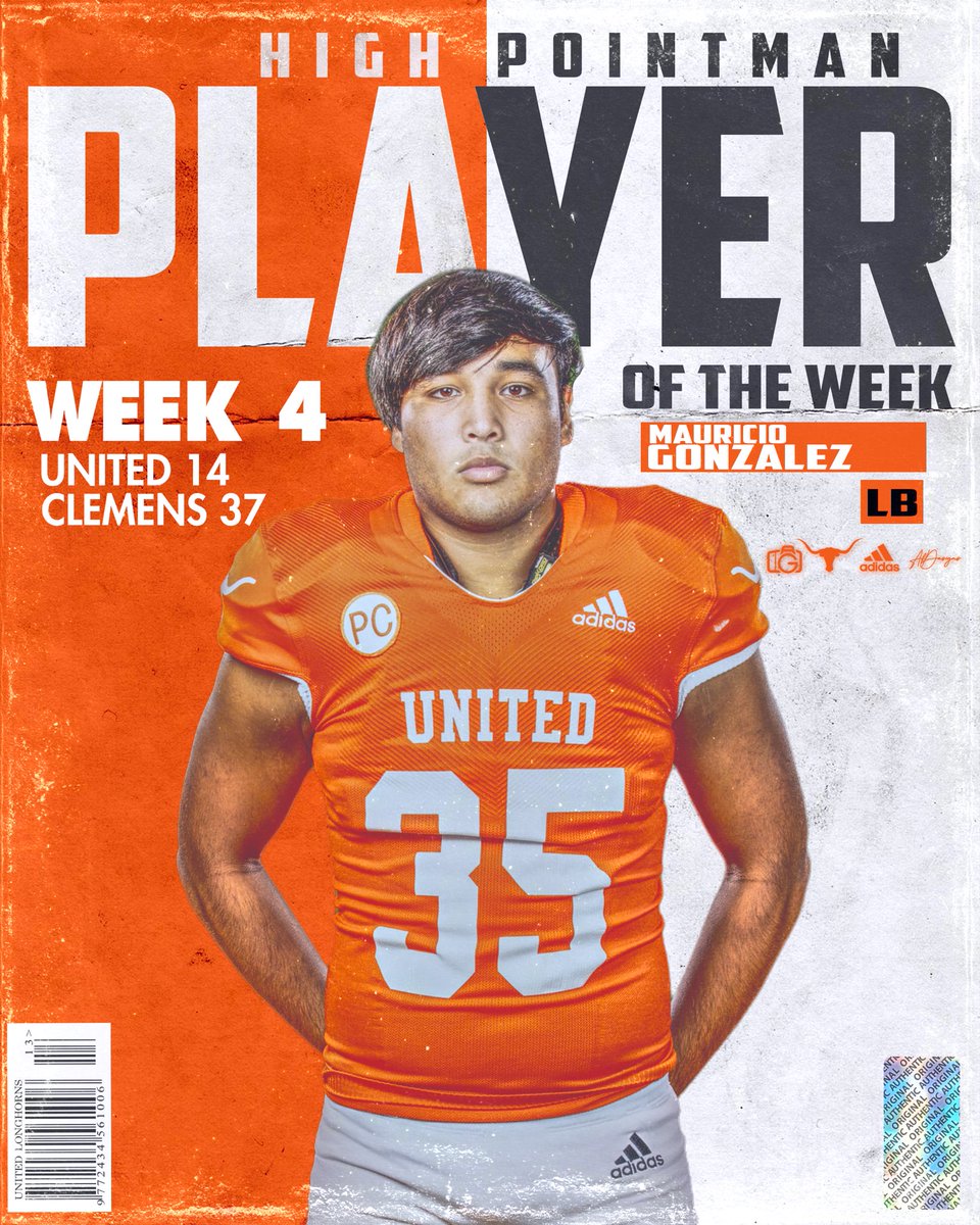 UHSLonghornsFB's tweet photo. Here they are the Big Players of the Week from Week 5 vs Clemens
#letsgo
#uhsallin
#uhsdiffrentbreed
#Family
#ULN https://t.co/v3uHQJMSrx