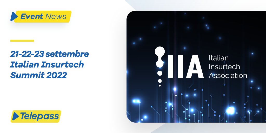 telepass's tweet photo. Dal 21 al 23 settembre saremo all’evento #ItalianInsurtechSummit organizzato da Italian Insurtech Association, che si terrà a Milano, ma anche in tutta Italia. Perché disponibile in streaming gratuita online.

Maggiori informazioni qui: https://t.co/01helRzWry https://t.co/vCf5iGVzp8