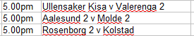 tips_terrible's tweet photo. 5.00pm ko:
Ov3.5,Ov4.5 goals pre match bet min odds 1.5
First half Ov1.5 goals min odds 1.5 https://t.co/NfrmEvNNJd