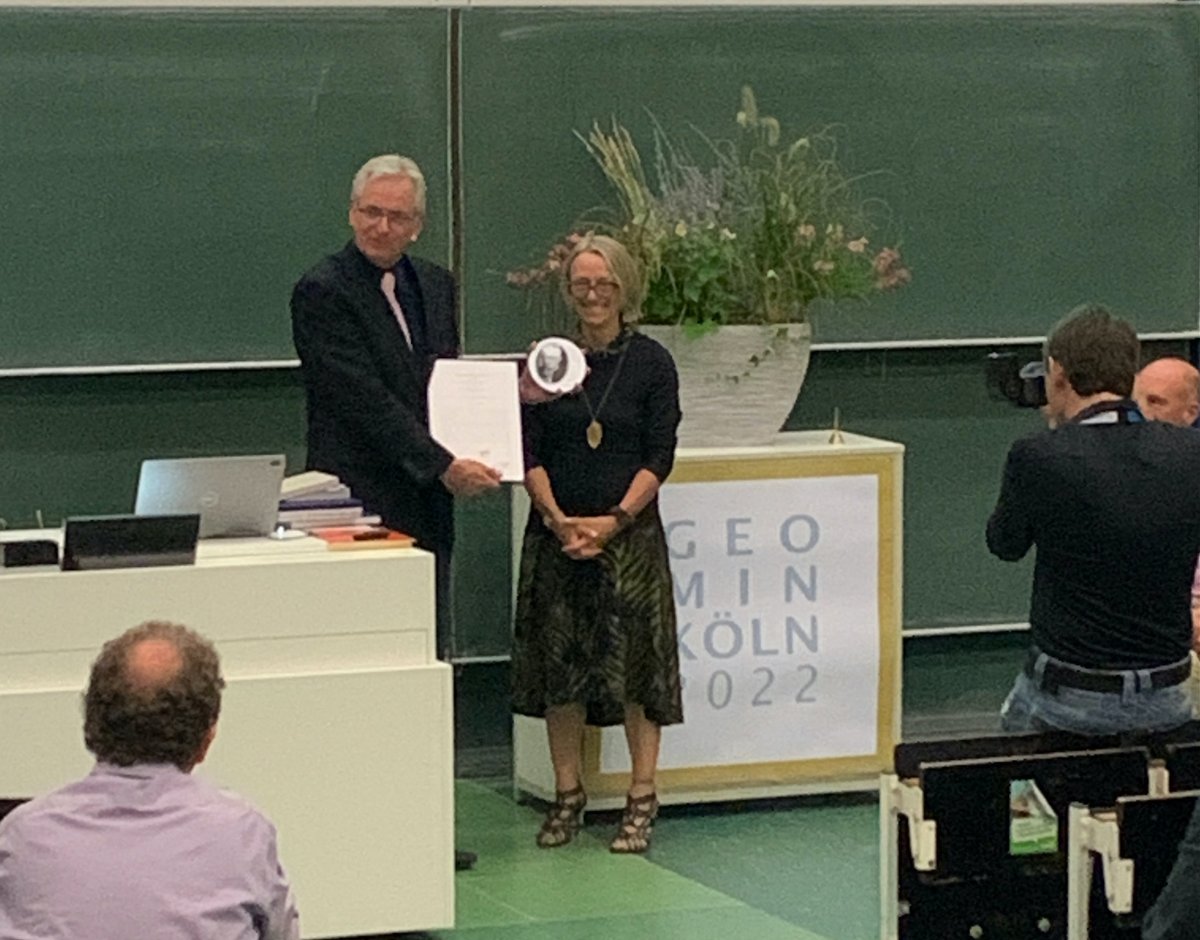 EarthChem (@earthchem) on Twitter photo Congrats to EarthChem PI, Kerstin Lehnert, who was awarded the Doris Schachner Medal by the German Mineralogical Society at #GeoMinKoeln! Named after Germany's first female professor of mineralogy and a "pioneer in the microstructure of ores".
<a href="/DMG_eV/">Deutsche Mineralogische Gesellschaft e.V.</a>
dmg-home.org/dmg-home/ehrun⦠Congrats to EarthChem PI, Kerstin Lehnert, who was awarded the Doris Schachner Medal by the German Mineralogical Society at #GeoMinKoeln! Named after Germany's first female professor of mineralogy and a "pioneer in the microstructure of ores".
<a href="/DMG_eV/">Deutsche Mineralogische Gesellschaft e.V.</a>
dmg-home.org/dmg-home/ehrunā¦