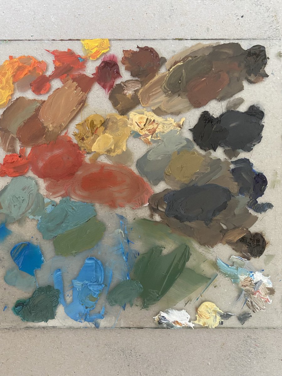 rionabuthello's tweet image. The painting               The palette