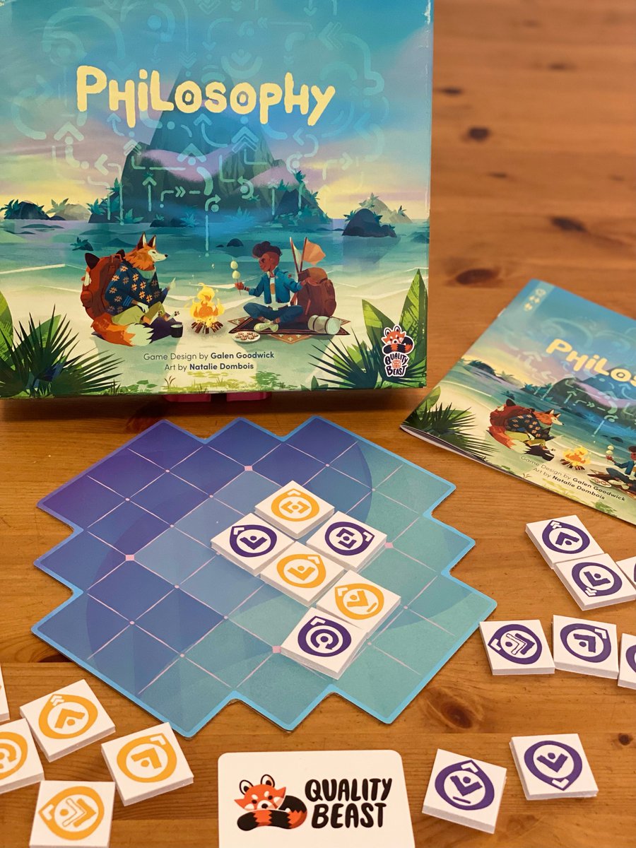 TheHappyLuza's tweet photo. MONDUEL : we will play „Philosophy“ by @QualityBeastDE @_QualityBeast Very interesting, easy to learn, hard to master. Also: hugs!
And the link to the campaign: https://t.co/RMZXtZuT5o
#tabletopgames
#tabletopgaminglive
#boardgames
#philosophy
#abstractgames
#monduel
#livestream https://t.co/HeZoo2XOi6