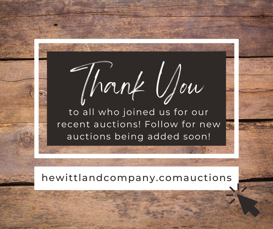 HewittLandCo's tweet photo. Thank you to all who joined us live and online for our recent land auctions! Stay tuned for more auctions coming soon- https://t.co/XHYSk11Es0
#HLCAuctions #HewittLandCompany https://t.co/9jFMYhHCLv