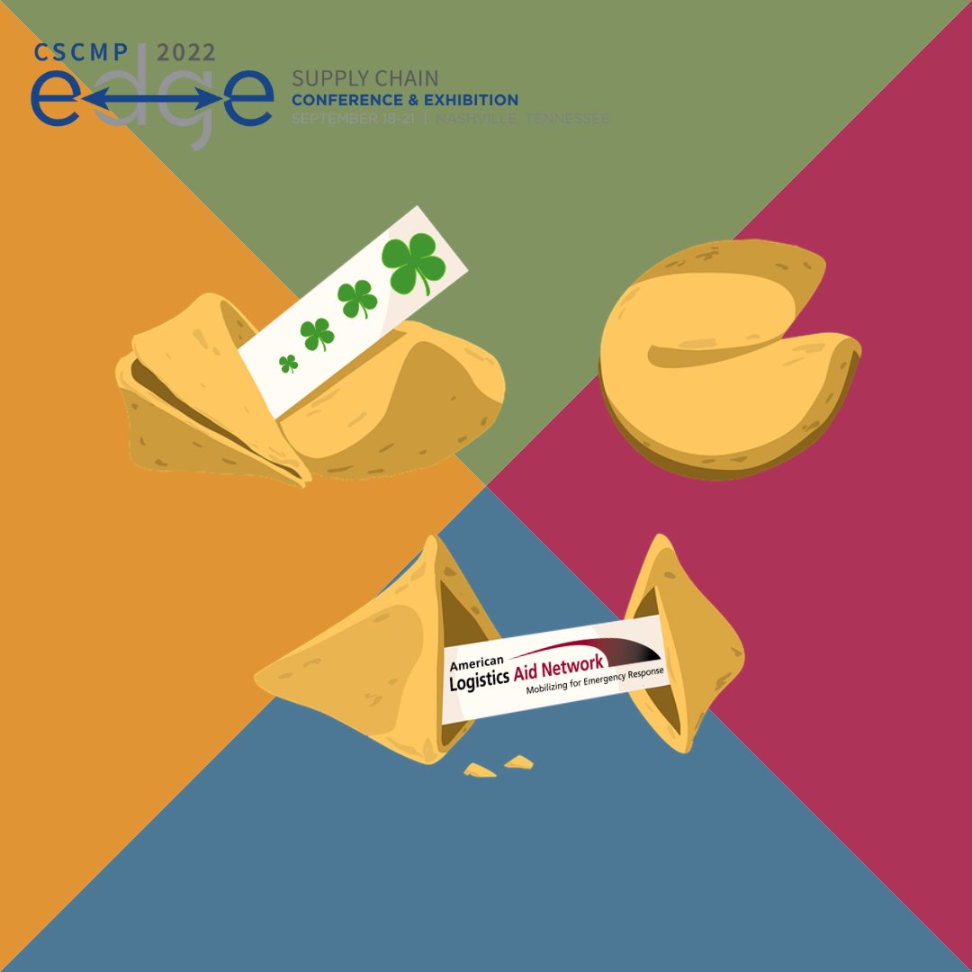 ALANaid's tweet photo. Are they fortune cookies or misfortune cookies? It all depends. Come visit ALAN’s display at @cscmp and find out what kind of sweet treat you’ll be lucky (or unlucky) enough to draw. #CSCMPEDGE2022 #logistics #feelingfortunate https://t.co/PoNau6SMZW