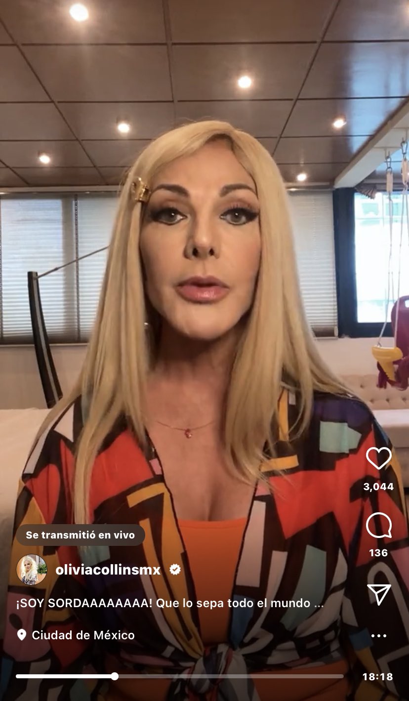 Olivia Collins on Twitter "¡SOY SORDA! Que lo sepa todo el mundo 📢🦻🏼