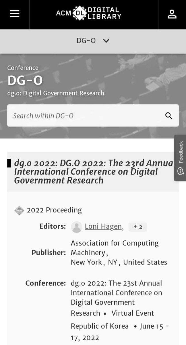 i-LAB México (@ilabmex) on Twitter photo Ya se encuentra disponible el dg.o 2022 ACM Proceeding. Correspondiente al #DG.O 2022: The 23rd Annual International Conference on Digital Government Research.
En donde encontrarás la colaboración de varios integrantes del <a href="/iLABMex/">i-LAB México</a>.
Consulta en: dl.acm.org/doi/proceeding… Ya se encuentra disponible el dg.o 2022 ACM Proceeding. Correspondiente al #DG.O 2022: The 23rd Annual International Conference on Digital Government Research.
En donde encontrarás la colaboración de varios integrantes del <a href="/iLABMex/">i-LAB México</a>.
Consulta en: dl.acm.org/doi/proceeding…