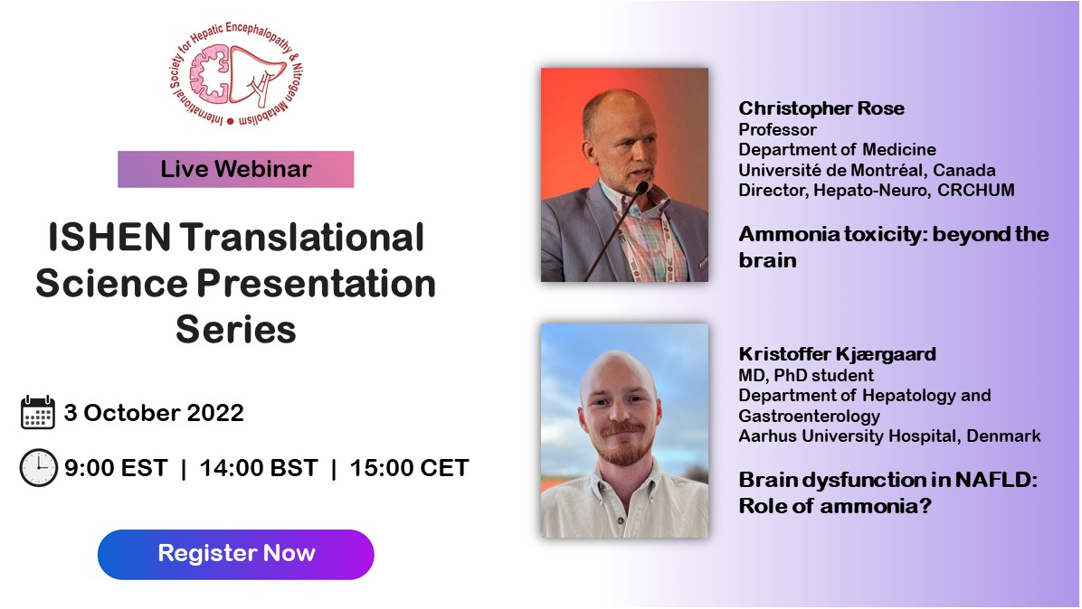 ISHENtranslatio's tweet photo. 📢Join us for the first #IshenTranslational presentation series:
🗓️When: Oct 3rd, 2022 9:00 EST (14:00 UK time)
✅Invited speakers: Christopher Rose @C_F_Rose and Kristoffer Kjaergaard @kristoffer_kj
⬇️Click here to register ⬇️
https://t.co/JsLv6nL44f https://t.co/wG9UlhLfzs