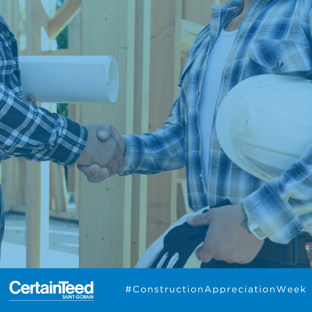 Happy National Construction Appreciation Week! This week we recognize the dedicated, hard-working men and women instrumental in the development of our infrastructure. #ThanksForBuilding #ConstructionAppreciationWeek