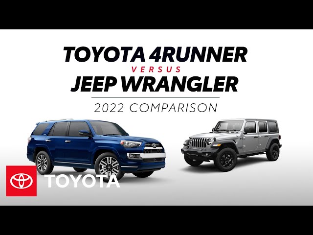 2022 Toyota 4Runner vs. 2022 Jeep Wrangler | Toyota tinyurl.com/2ea4sgmg