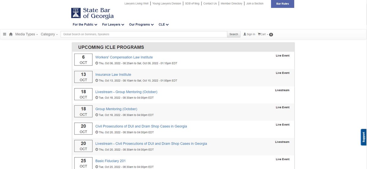 iclega's tweet photo. Head to the new ICLE website today and check out all the programs we have coming up next month. We are so excited to show off our new user friendly page along with the tons of programs we have coming up #ICLEGA #Lawyers #attorneys #continuingeducation https://t.co/3v25YwZ9XW