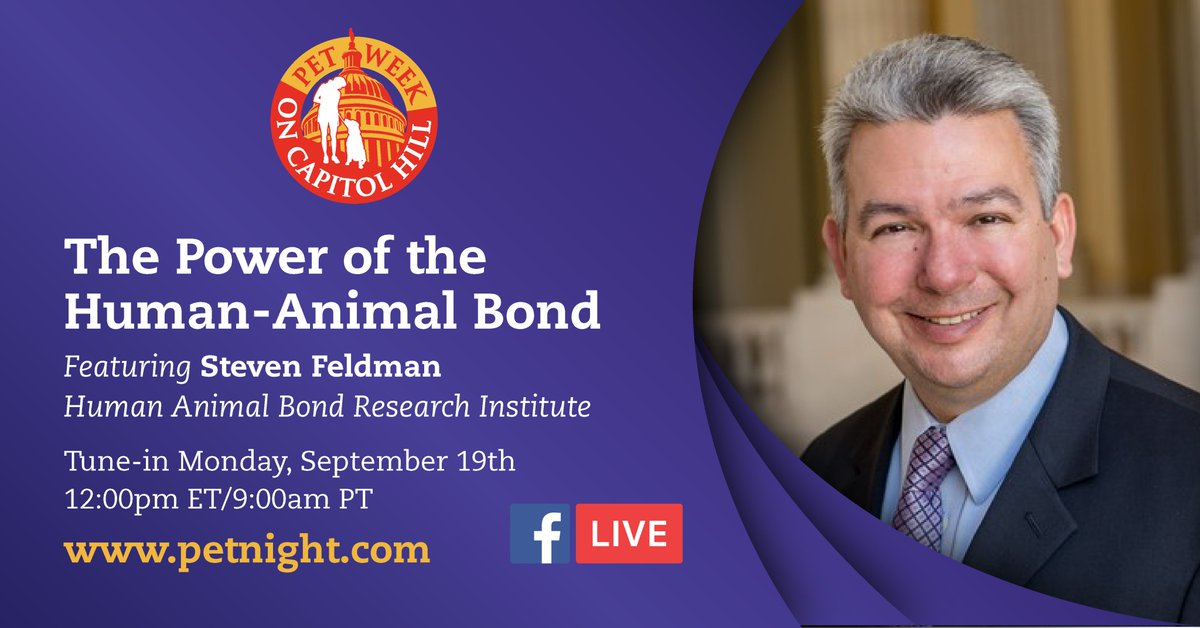 HABRITweets's tweet photo. #PetWeekonCapitolHill kicks off in just 10 minutes with HABRI President Steven Feldman discussing how the human-animal bond can drive positive change for public health. 

You can join us on Facebook Live at https://t.co/EJMOvl6px2 and at https://t.co/mfvIYwSHZX! https://t.co/vuXiHYukt6