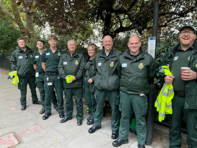 jasonkillens's tweet photo. We’ve had around 25 #TeamWAST colleagues (here’s some pictured earlier) on mutual aid to @Ldn_Ambulance today in support of the state funeral of Her Majesty Queen Elizabeth II. Thanks to colleagues who’ve been part of our deployment. https://t.co/lxWfnY3odT