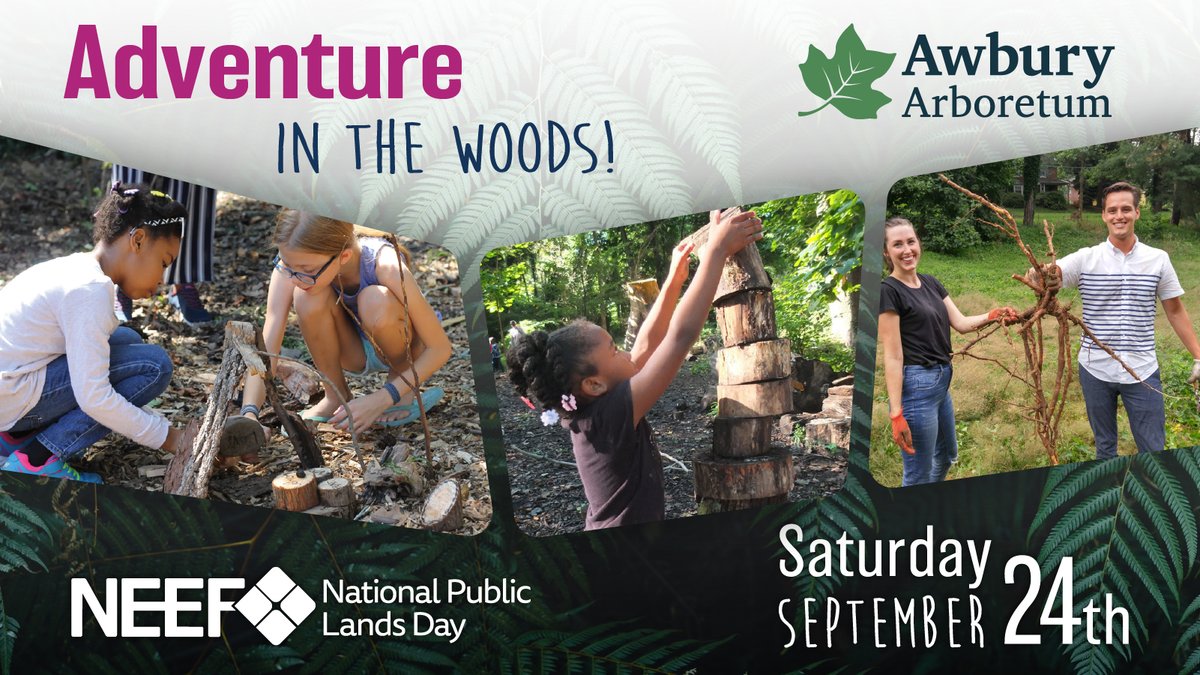 Join us for a festive day of fun and service on September 24! #NationalPublicLandsDay. shorturl.at/bgrT9 #NorthernResearchStation, #FSUrbanConnections @usfs_nrs @usfs_r9 @childrensphila  @LetsGoOutdoors @templecsc @NEEFusa @philly_outside