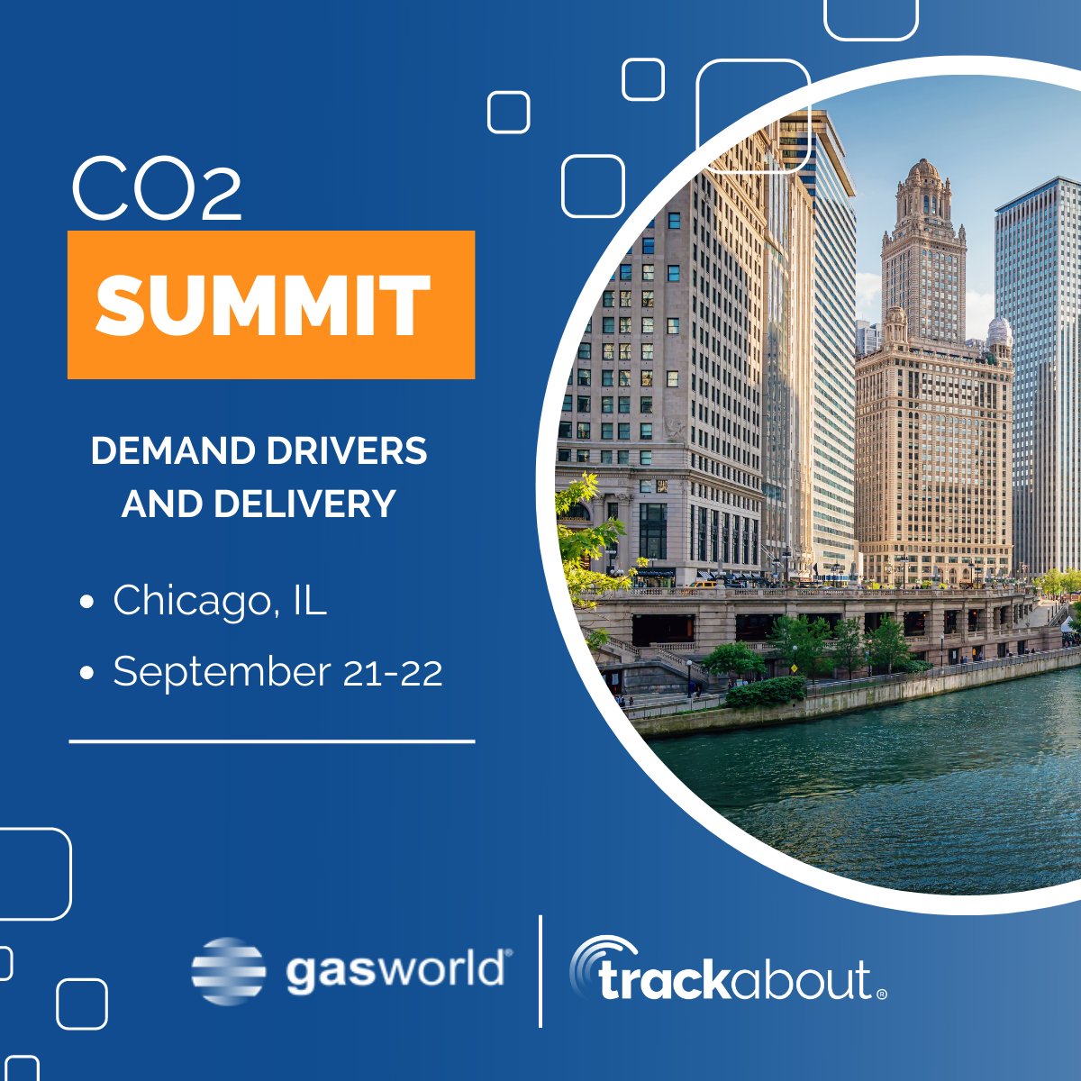 Trackabout's tweet image. Our team will be in Chicago this Wednesday and Thursday at @gasworld's CO2 Summit! We'll be at table #2 ready for your questions, so make sure to stop by. 👋#trackwithtransparency