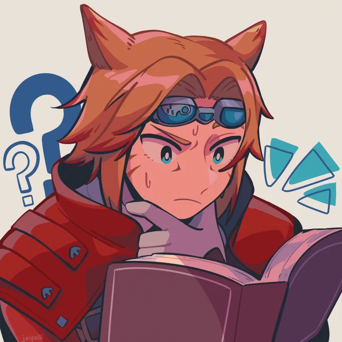 thank you so much to  for this adorable comm of saiph!! what do you guys think is getting him to think so hard 