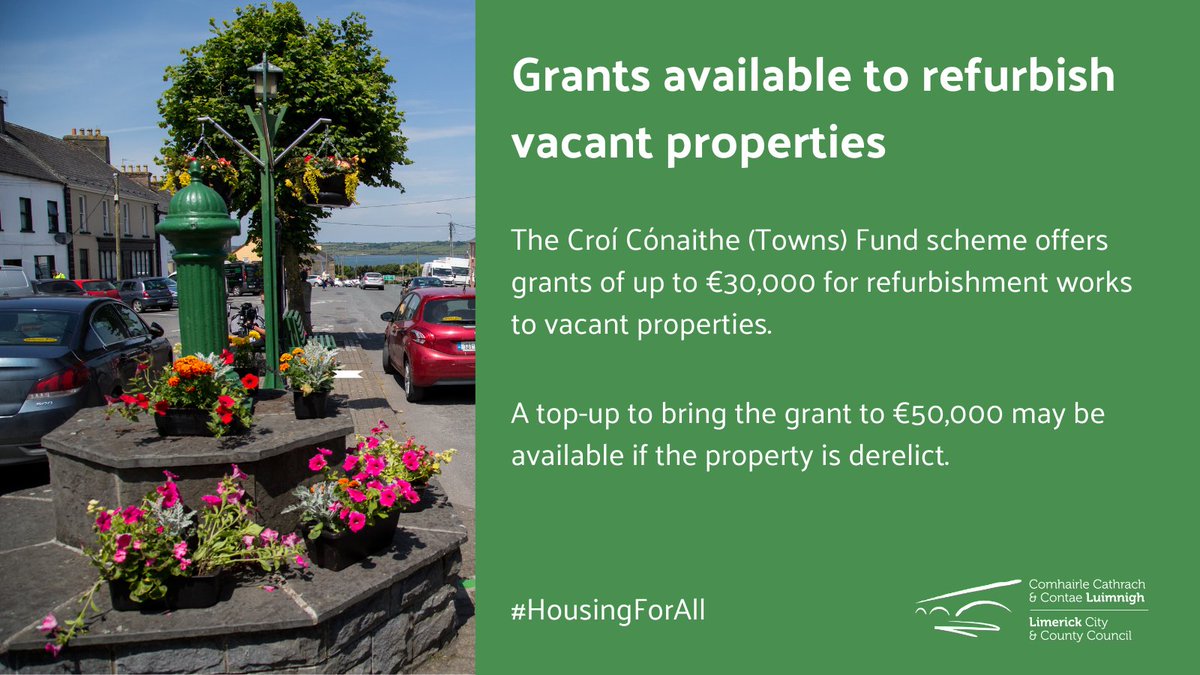 Limerick Council Comhairle Luimnigh on Twitter "Grants of up to €