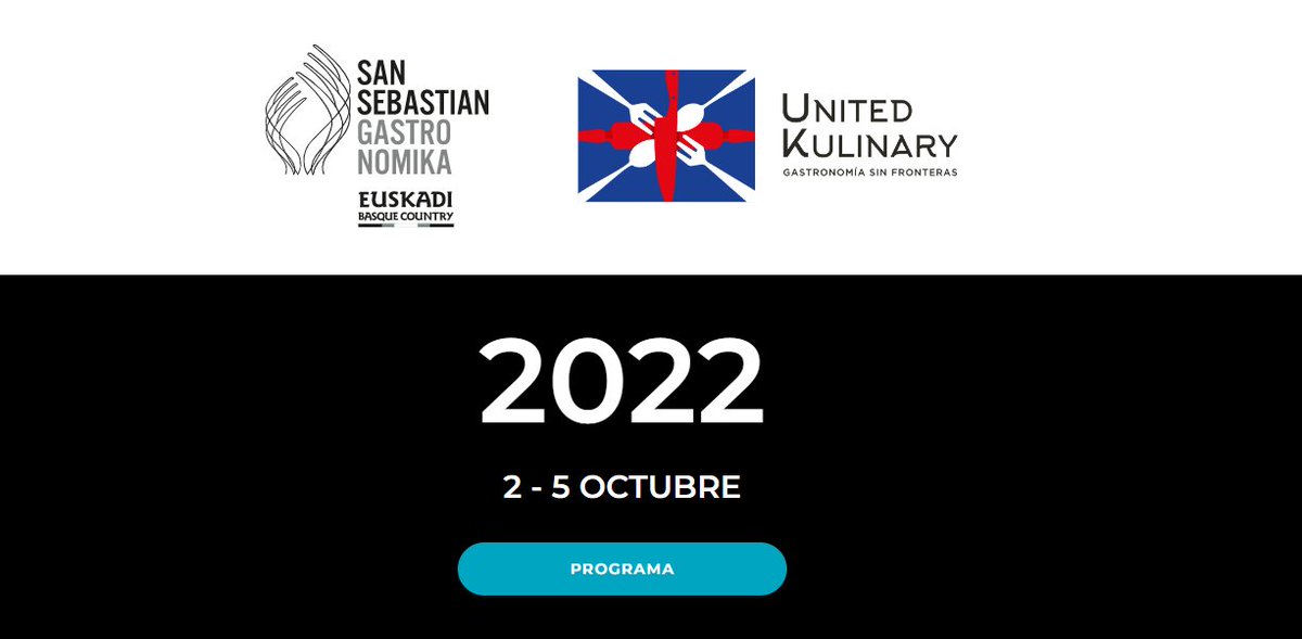 Haven't you signed up for San Sebastian Gastronomika yet? click on sansebastiangastronomika.com/en/home/inscri… and see all the ticket purchase options that are available #ssg22 
📍 <a href="/KursaalDonostia/">Kursaal</a> 
📅 October 3-5
sansebastiangastronomika.com/en/home/inscri…