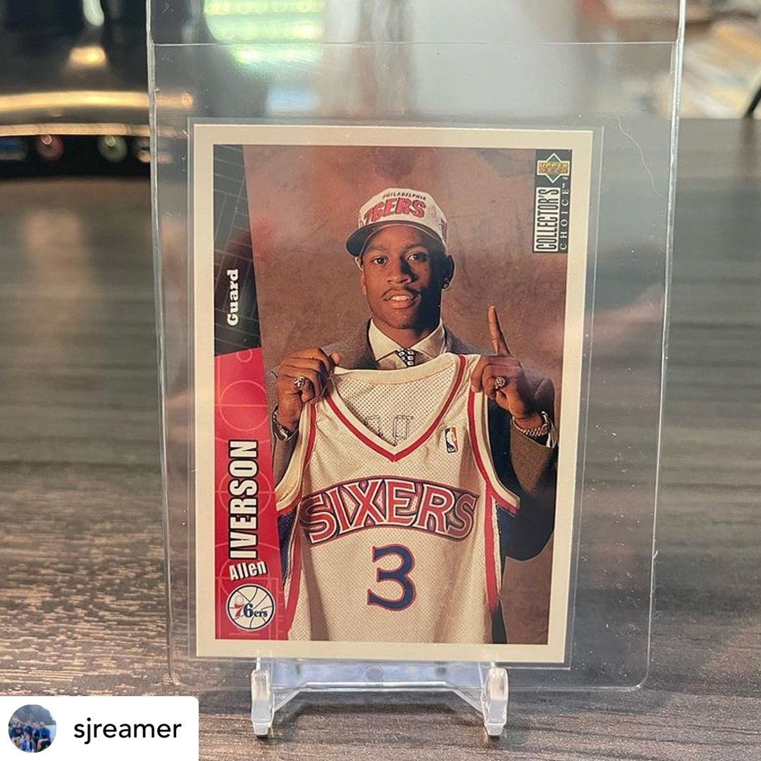 sjreamer beat the odds and pulled the 1996-97 Collector's Choice Basketball Series 2 pack from his September Junk Wax Box.  It contained this crisp Iverson RC! 

#junkwaxbox #thehobby #whodoyoucollect