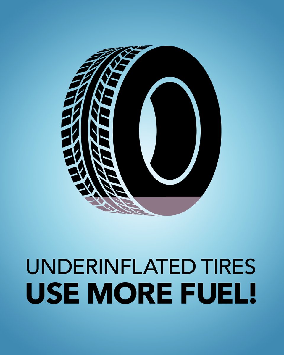 SubaruCanada's tweet photo. Tired of high gas prices? #FuelHack: Check your tires! Did you know that underinflated tires with 80% of the recommended psi use 4% more fuel? ⛽ https://t.co/zavMk5CLtt