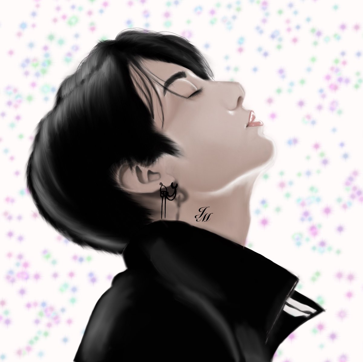 Jess36775740's tweet photo. I did it with procreate.. and i'm very proud of this one! hope you like it! 

#ARMY #btsfanart #btsfanart #JUNGKOOK #ArtistOnTwitter #procreateart https://t.co/hDoorsDMbg