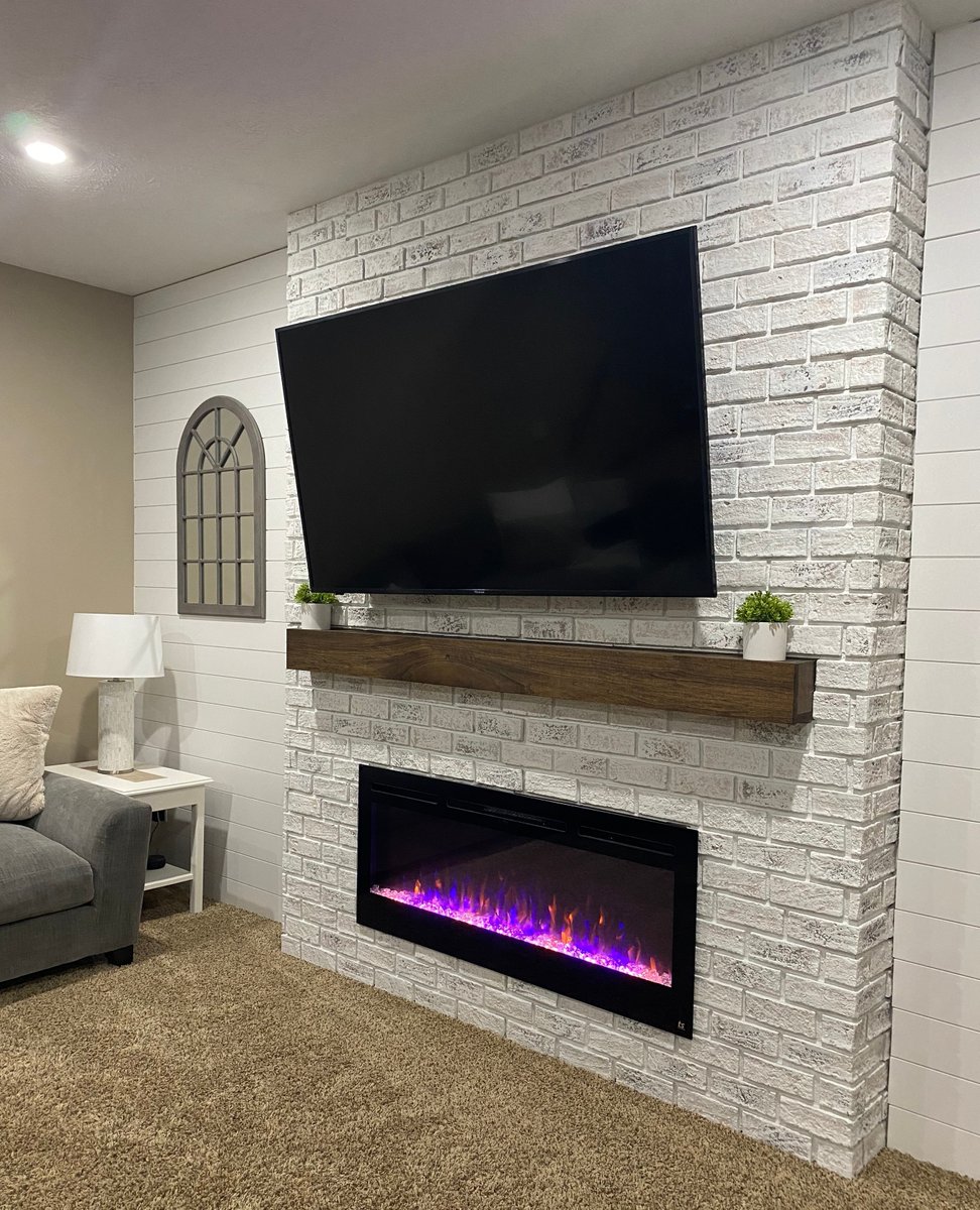 WallTheory's tweet image. We are so in love with this recent customer project, featuring our ClassicBrick panels in the color Limewash! Just a stunning finish.