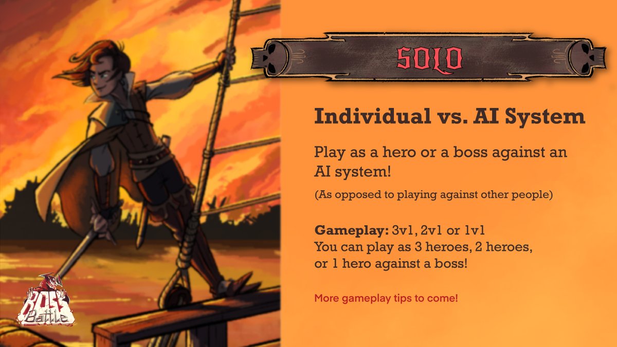 bossbattlegame's tweet photo. Are you alone on board game night? Boss Battle has got you covered with our Solo game play mode! In solo mode you can play as heroes or as a boss against an AI System.
This is the perfect mode to play to challenge yourself! πͺ
#bossbattlegame #bossbattle https://t.co/LuJsKRZgtG