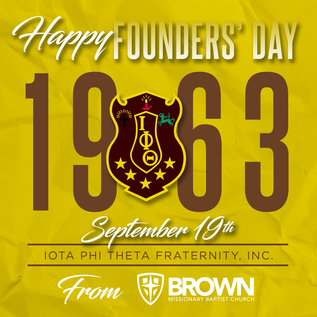 BrownBaptist's tweet photo. Help us wish a Happy Founders' Day to the men of Iota Phi Theta Fraternity Incorporated. Tag your favorite Iota below.
π
π€
#BMBC #YearofCalling #BrownBaptist #brotherhood #divine9 #iotaphitheta #iota #1963 #ipt1963 #nphcgreeks #FoundersDay #ΞΦΠhttps://t.co/9bDIw27lbk