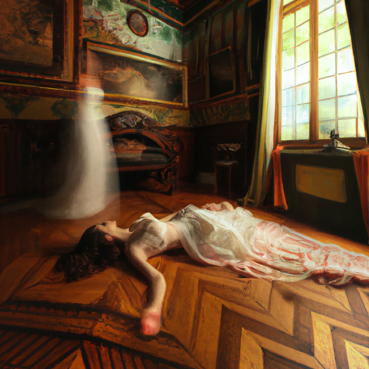 Brookepeed's tweet image. A painting about dissociation