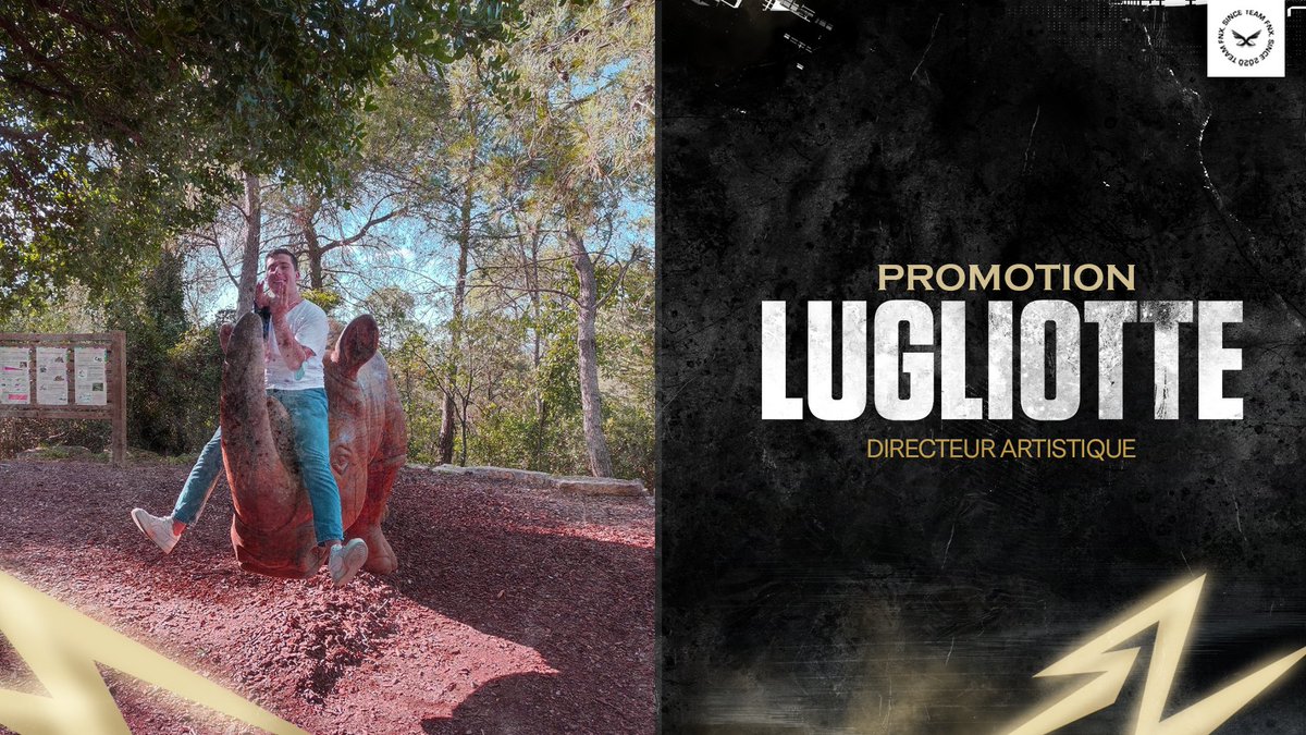 Après 4 mois de loyaux services il est temps de montrer notre reconnaissance envers notre nouveau directeur artistique. 👨‍🎨

Félicitations à @Lugliotte qui est promu de graphiste à DA.  ✨