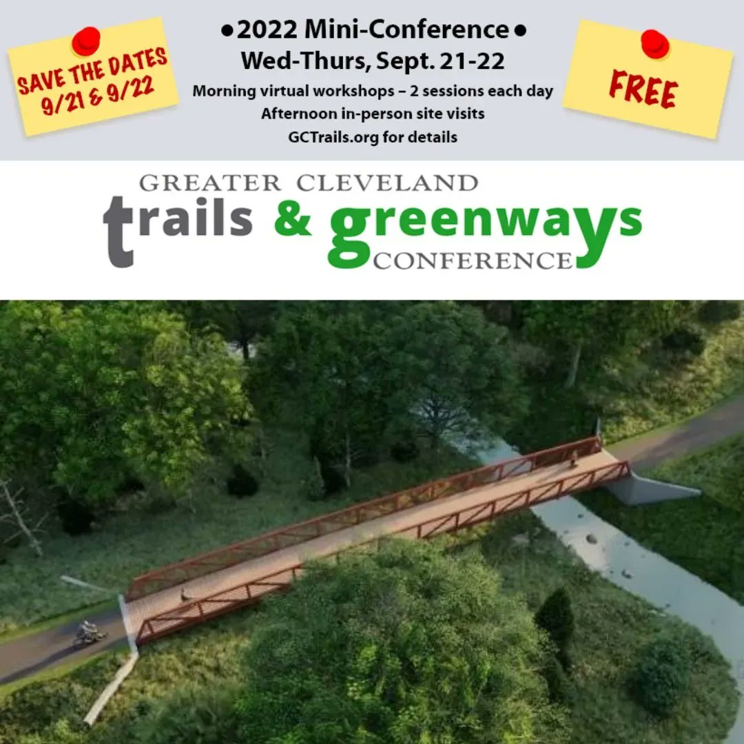 GC_Trails's tweet photo. The 2022 #GCTrails Mini-Conference is almost here! Don't wait any longer to register for the webinars and mobile workshops on Wednesday and Thursday. 
https://t.co/V562SjvKVX https://t.co/5UZY5m13He