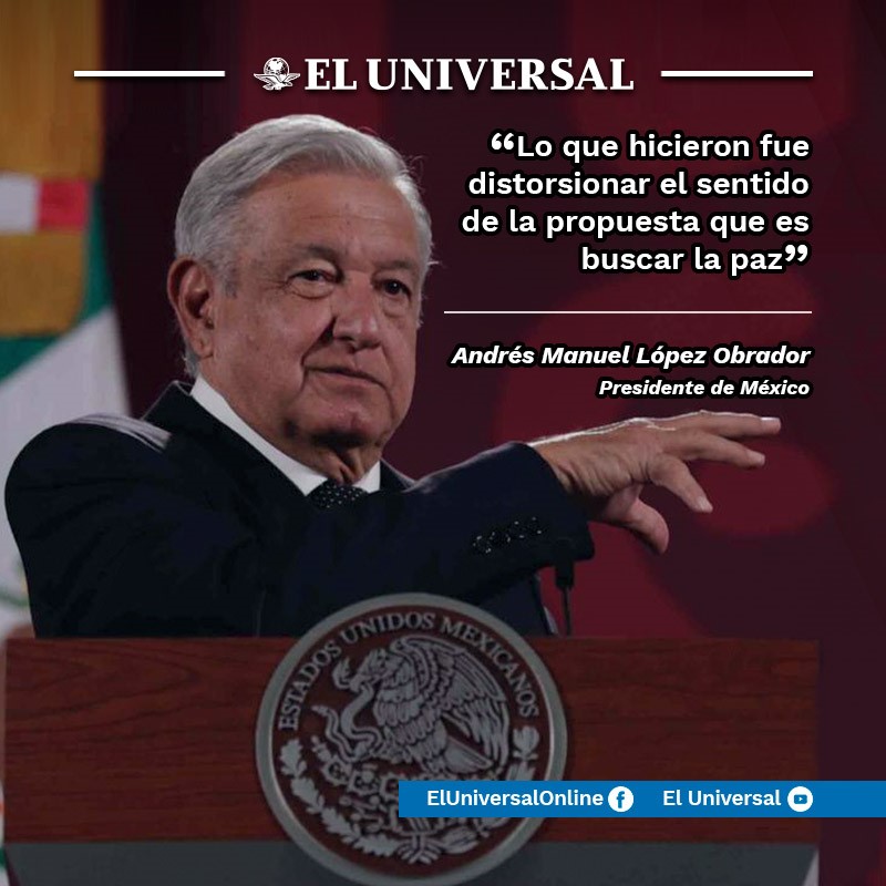 El_Universal_Mx's tweet photo. #Postal López Obrador aseguró que “de manera vulgar” se distorsionó su propuesta para buscar la paz en el conflicto armado entre Rusia y Ucrania https://t.co/l67gJ8A1ld https://t.co/R10l55Jr22