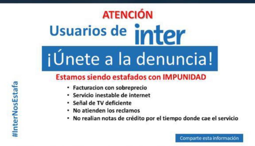henryse68's tweet photo. @InterCliente ni queriendo #internosestafa , @TuMundoInter , sin señal mañana, tarde y noche , reiniciado, y apagado muy pobre el servicio sin fuerza cuando lo hay https://t.co/LfWqBlY5ly