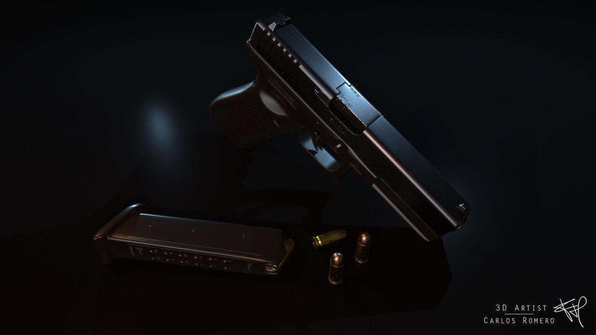 CarlosRomeroFNX's tweet photo. Glock 17 Gen4 (Jan-2020)
My first serious project combining high-poly and low-poly. I learned a lot from this model, after 2 years I can see some mistakes I wouldn't have now.
You can check out a more detailed version in Arstation: https://t.co/08qkdxulz2 https://t.co/yMEQfVG1S8
