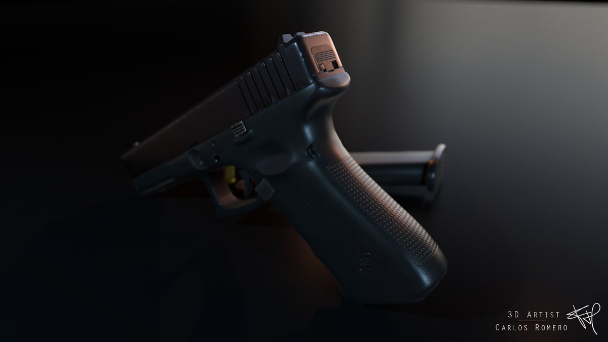CarlosRomeroFNX's tweet photo. Glock 17 Gen4 (Jan-2020)
My first serious project combining high-poly and low-poly. I learned a lot from this model, after 2 years I can see some mistakes I wouldn't have now.
You can check out a more detailed version in Arstation: https://t.co/08qkdxulz2 https://t.co/yMEQfVG1S8