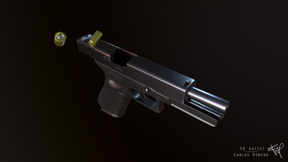 CarlosRomeroFNX's tweet photo. Glock 17 Gen4 (Jan-2020)
My first serious project combining high-poly and low-poly. I learned a lot from this model, after 2 years I can see some mistakes I wouldn't have now.
You can check out a more detailed version in Arstation: https://t.co/08qkdxulz2 https://t.co/yMEQfVG1S8