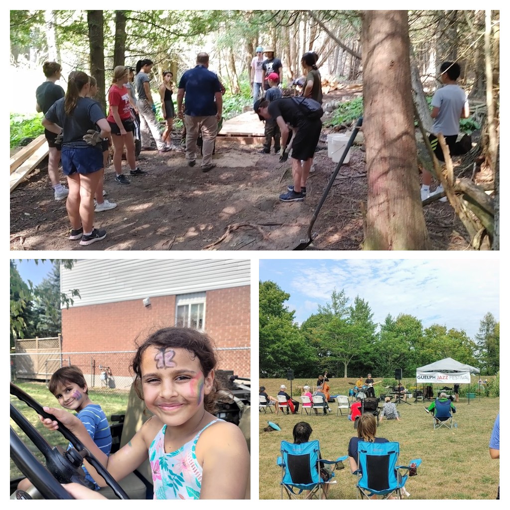 robinsonforyou's tweet photo. Busy weekend in a beautiful city! Building boardwalks, listening to jazz, meeting the neighbours. Lots of great conversations and hard work while trying to ignore the wasps and their shenanigans. #guelph @GuelphJazz @uofg #projectserve @davebeaton4 https://t.co/cMCJnQQz4L
