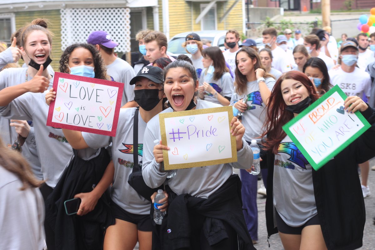 saintmichaelsvt's tweet image. Yesterday, members of the Saint Michael's College community participated in the Burlington Pride Parade. Here are some photos from the well attended annual event.
#smcvt #highered #btv #vt