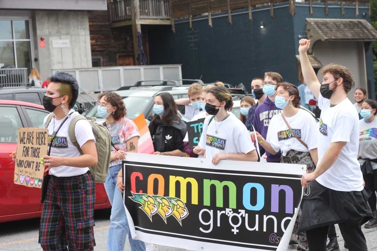 saintmichaelsvt's tweet image. Yesterday, members of the Saint Michael's College community participated in the Burlington Pride Parade. Here are some photos from the well attended annual event.
#smcvt #highered #btv #vt
