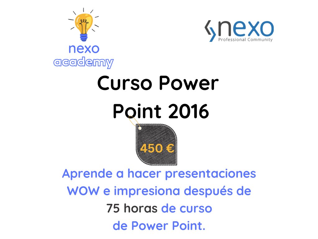 NexoCommunity's tweet photo. Consigue desarrollar tus #presentaciones al más alto nivel gracias a este curso de #PowerPoint.

En #nexoacademy creamos cada día contigo ✅🤓🤗

#ecosistemanexo 👍 Comunidad de Servicios Profesionales

Mejoramos tus proyectos

https://t.co/KU2rjUqcdz

#formacion #cursos https://t.co/xkrrw1oisH