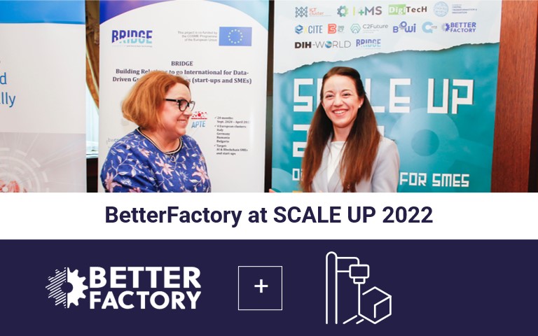 betterfactory's tweet photo. 👥Bulgarian public authorities, EU clusters, #BetterFactory & other @I4MS_Europe Innovation Actions gathered at #SCALEUP22 to discuss how to support SMEs growth.
💶We presented our funding opportunities & success stories!
👉Learn more: https://t.co/c6zqLIZChy
@ictcluster https://t.co/RS5sGW788W