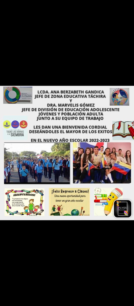 #Tachira <a href="/NicolasMaduro/">Nicolás Maduro</a> <a href="/_LaAvanzadora/">Yelitze Santaella</a> @MPPEDUCACION <a href="/Berzabethg1/">Berzabethgandicaoficial</a> @ZonaEducTachira <a href="/FreddyBernal/">Freddy Bernal</a> <a href="/RosangelaOrozco/">Rosangela Orozco</a>
