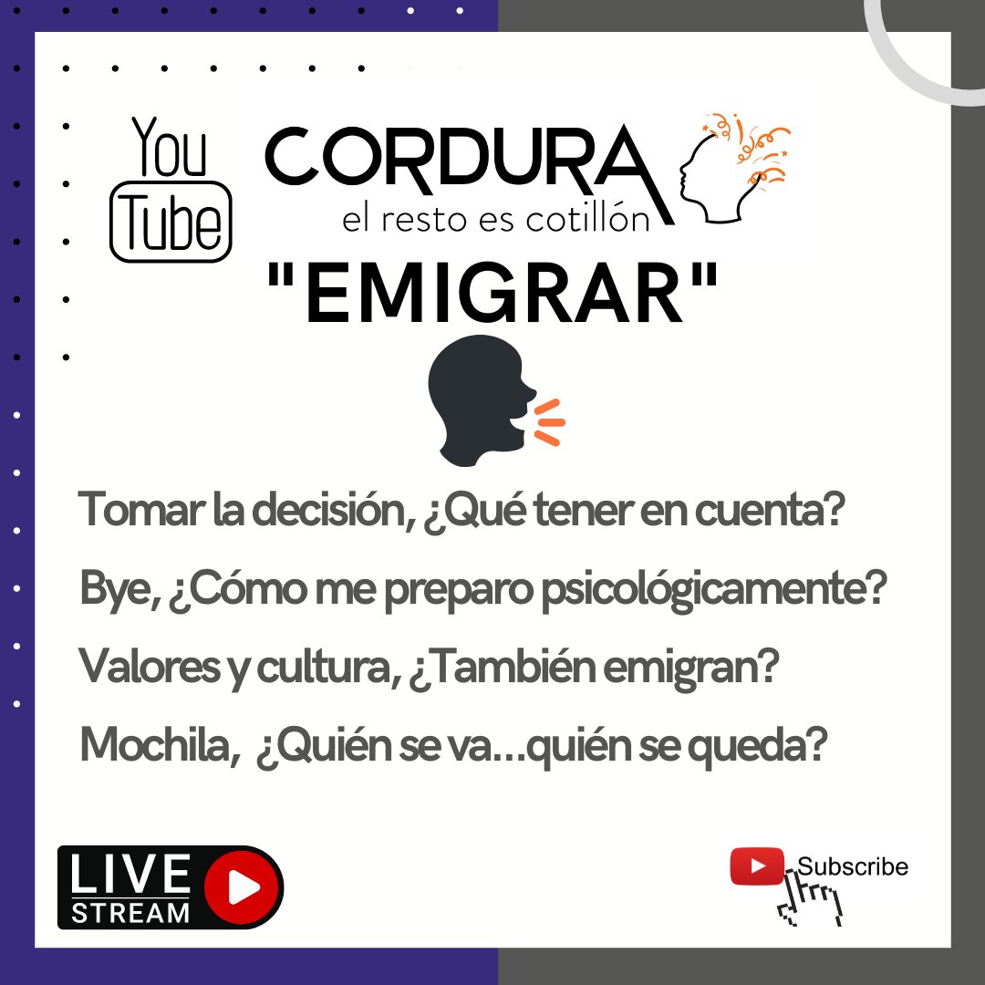 info_clicktime's tweet photo. Hoy! 19 hs - 🇦🇷
Te invitamos al #Streaming de "Cordura el resto es cotillón" 
👉YOUTUBE https://t.co/qmGRXt5LiQ

IG: https://t.co/O5t1x3XQAj https://t.co/7T0Fx1fMo5