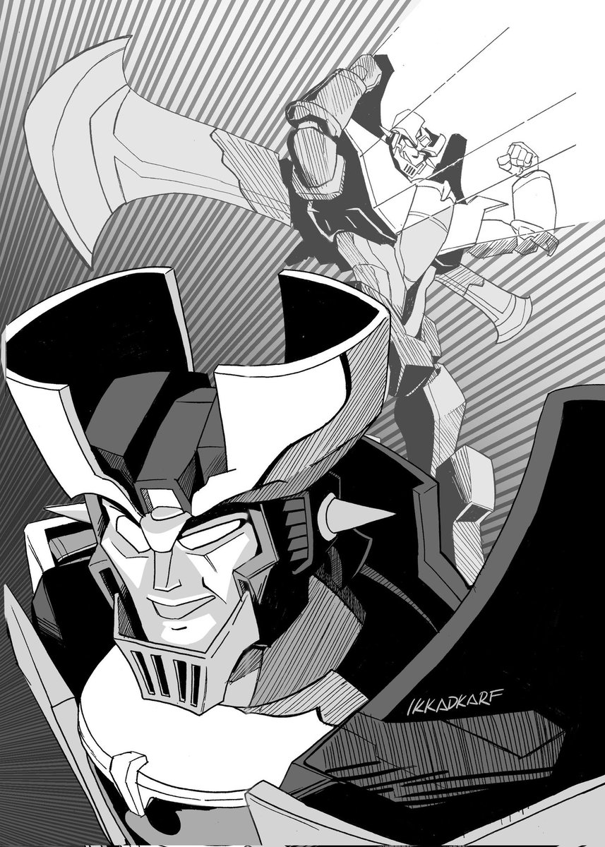 ikkadkarf's tweet photo. My second piece for @TF_zine is about MAZINSCREAM!!! This guy keeps getting hecked up in these crossovers.

#transformers #maccadam #mazingerz https://t.co/ExvkqkH9ol