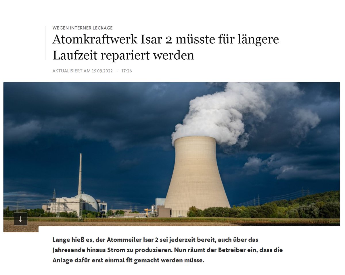 Entweder #Merz und #Söder haben sich bei ihrem Informationsbesuch im Atomkraftwerk #Isar2 anlügen lassen oder sie haben uns angelogen. Für einen Oppositionsführer ist sowas peinlich. Für den bayerischen Ministerpräsidenten ein Rücktrittsgrund.