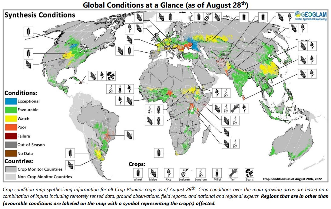 WandileSihlobo's tweet photo. Global grains conditions at a glance https://t.co/jDnKx7fe5M