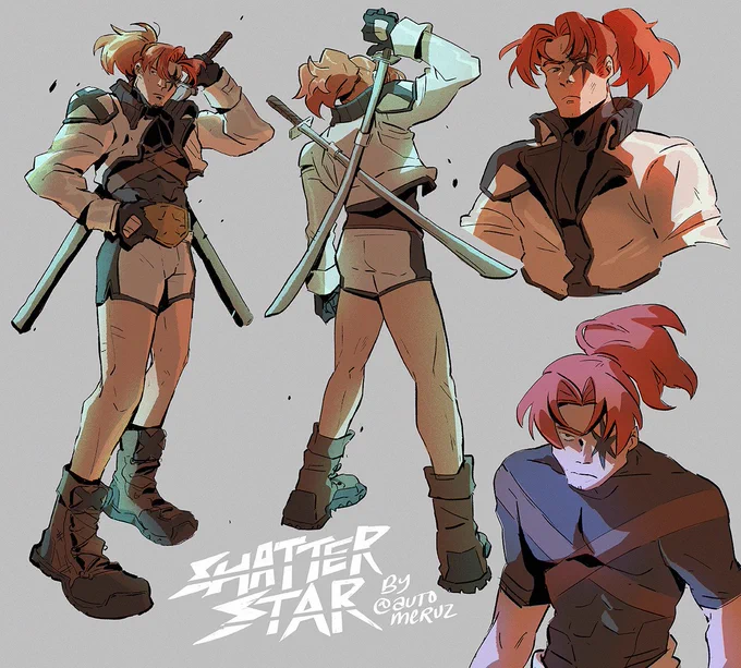 my shatterstar redesign for this round of redesigning xmen!!!!!! i love him   