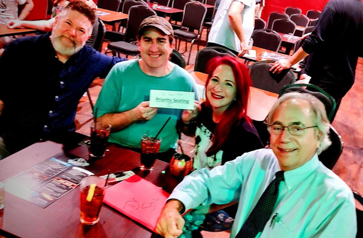 weirdmedicine's tweet photo. Three very cool people whose punishment for answering my clarion call on Weird Medicine for VIP seats was to have to sit with me.
@ShawnPedrick
@AmandaScribe
#GregR https://t.co/UYNboiIF9k