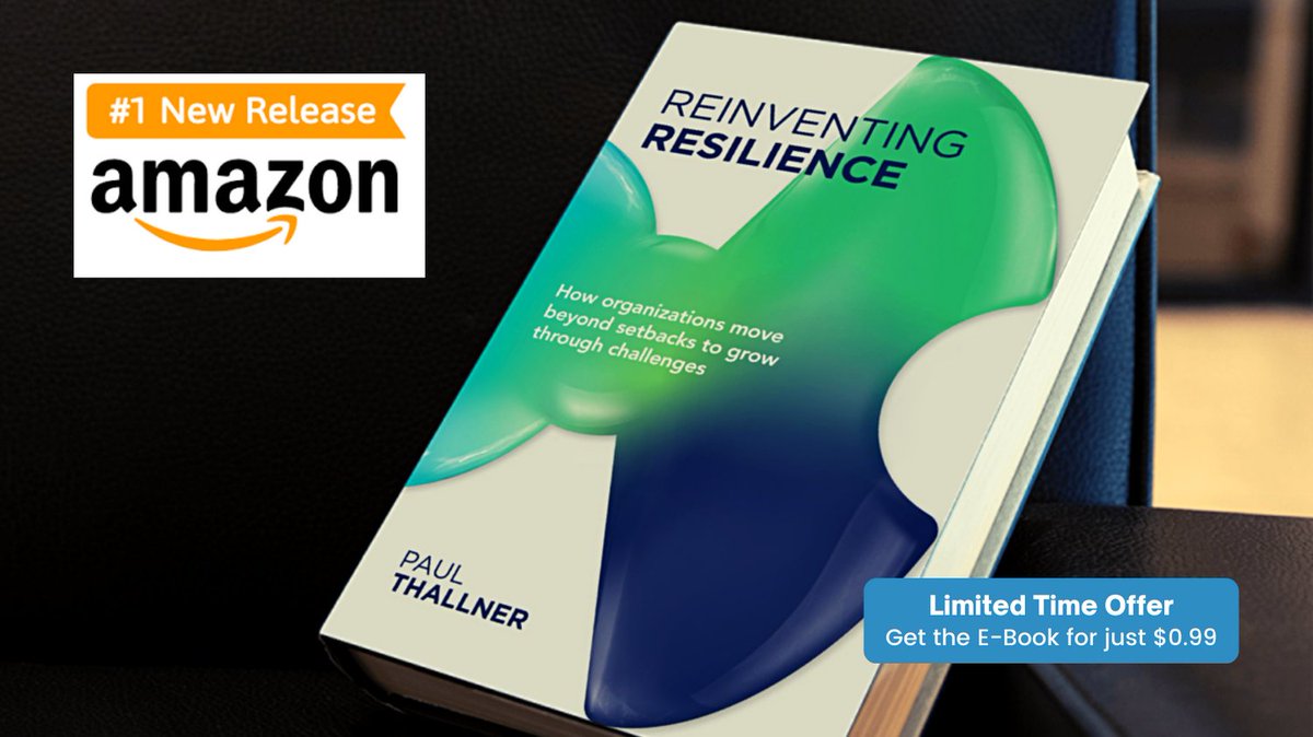 Amazing news to share. This weekend, Reinventing Resilience was named a #1 New Release in its category on Amazon! 

For a limited time, you can buy the E-Book on Amazon for just $0.99. Hoping to spread the word, thank friends, and achieve "best seller" status!